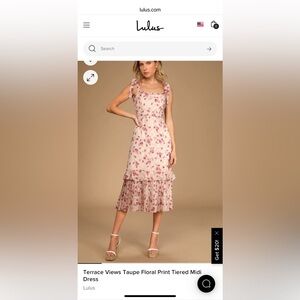NWT Lulus Midi Dress